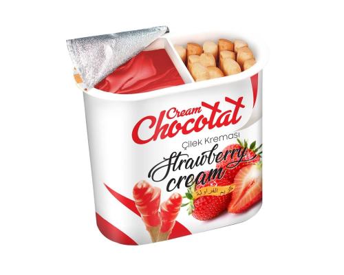 Chocotat - jahodový krém + tyčinky 55g