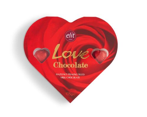 ELIT LOVE CHOCOLATE - Čokoládové Srdce 105g